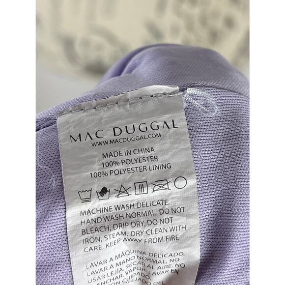 B47 Mac Duggal Sequined Ruched One Shoulder Gown Dress 6 Sparkly Y2K Glam - Picture 11 of 12